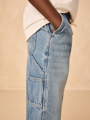 Mid Blue Denim Denim Pull On Carpenter Jeans (3-16yrs) - Image 4 of 8
