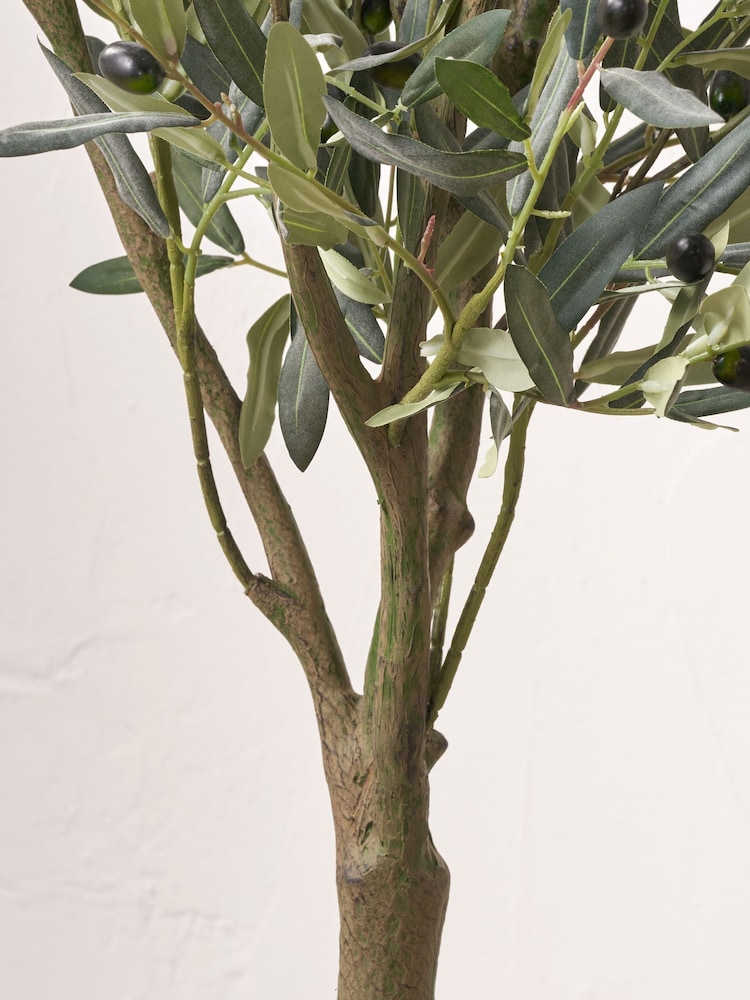 Pacific Lifestyle Green Medium Artificial Olive Tree in Pot - Image 2 of 3
