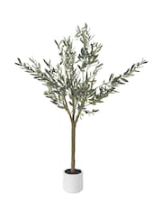 Pacific Lifestyle Green Medium Artificial Olive Tree in Pot - Image 3 of 3