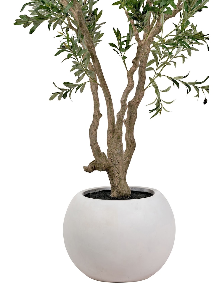 Pacific Lifestyle Green Extra Large Artificial Olive Tree in Pot - Image 2 of 3