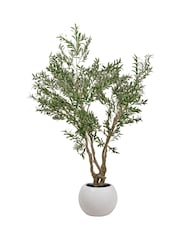 Pacific Lifestyle Green Extra Large Artificial Olive Tree in Pot - Image 3 of 3