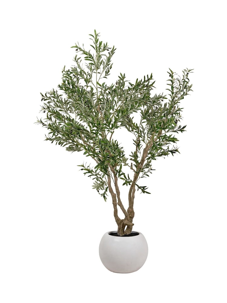 Pacific Lifestyle Green Extra Large Artificial Olive Tree in Pot - Image 3 of 3