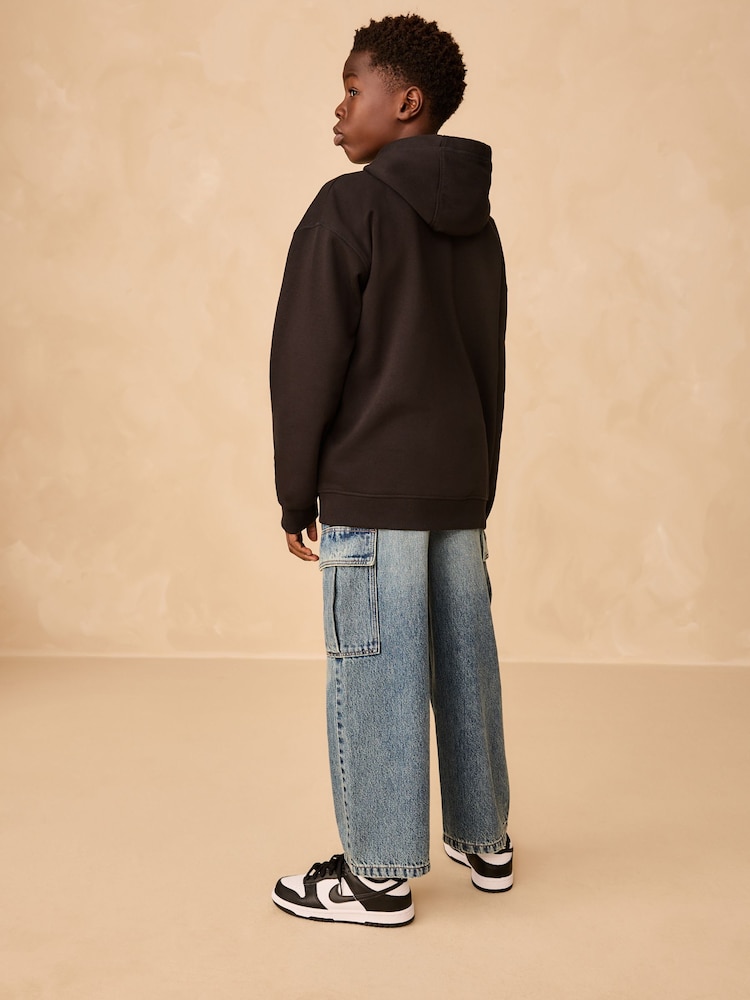 Denim Tint Superwide Denim Cargo Jeans (3-16yrs) - Image 2 of 9