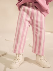 Pink Stripe Wide Leg Trousers (3mths-7yrs) - Image 1 of 8