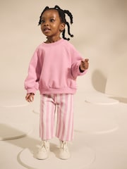 Pink Stripe Wide Leg Trousers (3mths-7yrs) - Image 8 of 8