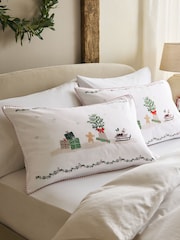 White Christmas Icons Pillowcase Set - Image 1 of 3
