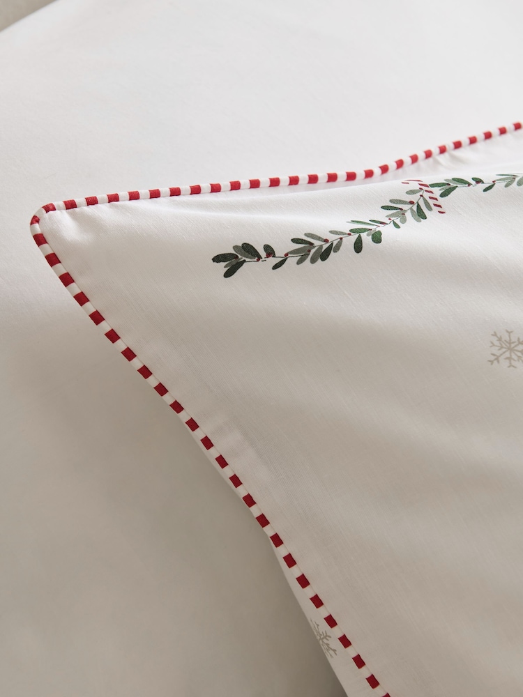 White Christmas Icons Pillowcase Set - Image 2 of 3