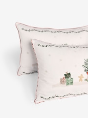 White Christmas Icons Pillowcase Set - Image 3 of 3