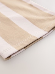Neutral Stripe Textured Wide Leg Trousers (3mths-7yrs) - Image 4 of 6