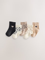 Monochrome Baby Socks 5 Pack (0mths-2yrs) - Image 1 of 3