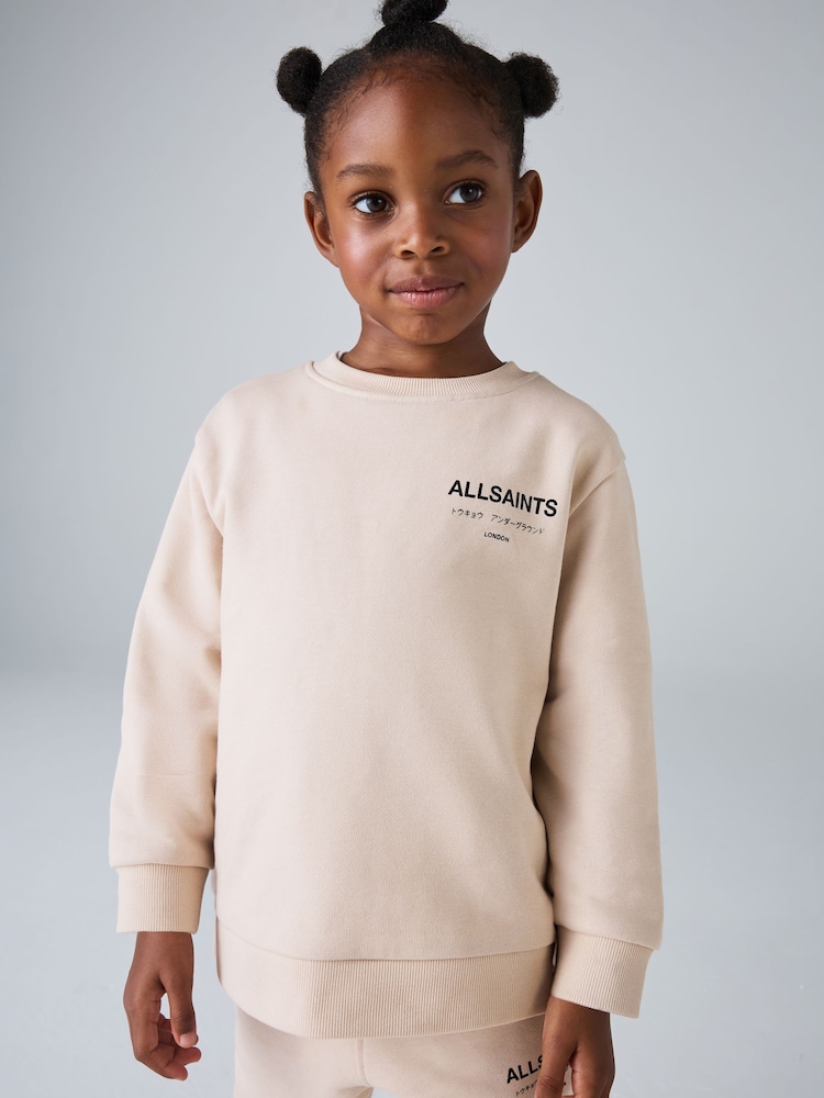 smALLSAINTS Mid Pink Underground Oversized Younger Girls Sweatshirt and Joggers Set - Image 2 of 13 smALLSAINTS Mid Pink Underground Oversized Younger Girls Sweatshirt and Joggers Set - Image 2 of 13