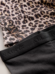 smALLSAINTS Leopard Frill Long Sleeve T-Shirt and Legging Younger Girls Set - Image 10 of 10