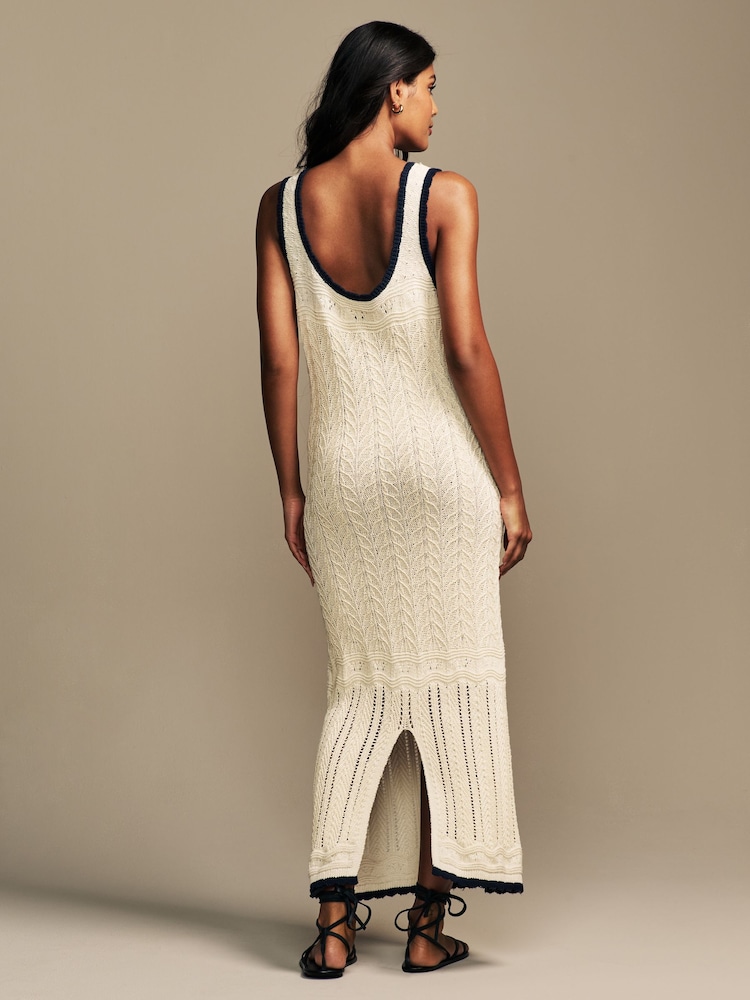 Laura Ashley - Robe en maille crochetée - Image 8 of 10