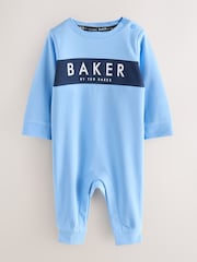 Baker by Ted Baker Blue Romper and Reversible Hat Set 2 Pack - Image 3 of 9
