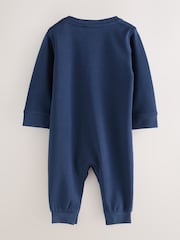 Baker by Ted Baker Blue Romper and Reversible Hat Set 2 Pack - Image 4 of 9