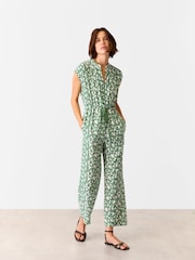 Whistles White Abstract Squares Jumpsuit - Image 1 of 5