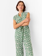Whistles White Abstract Squares Jumpsuit - Image 3 of 5