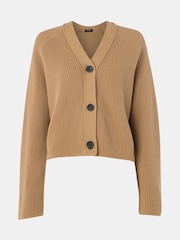 Whistles Brown Nala 100% Cotton Cardigan - Image 5 of 5