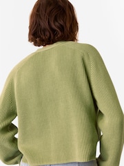 Whistles Green Nala 100% Cotton Cardigan - Image 2 of 5