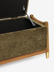 Plush Chenille Moss Flinton Storage Ottoman Bench - Image 7 of 7
