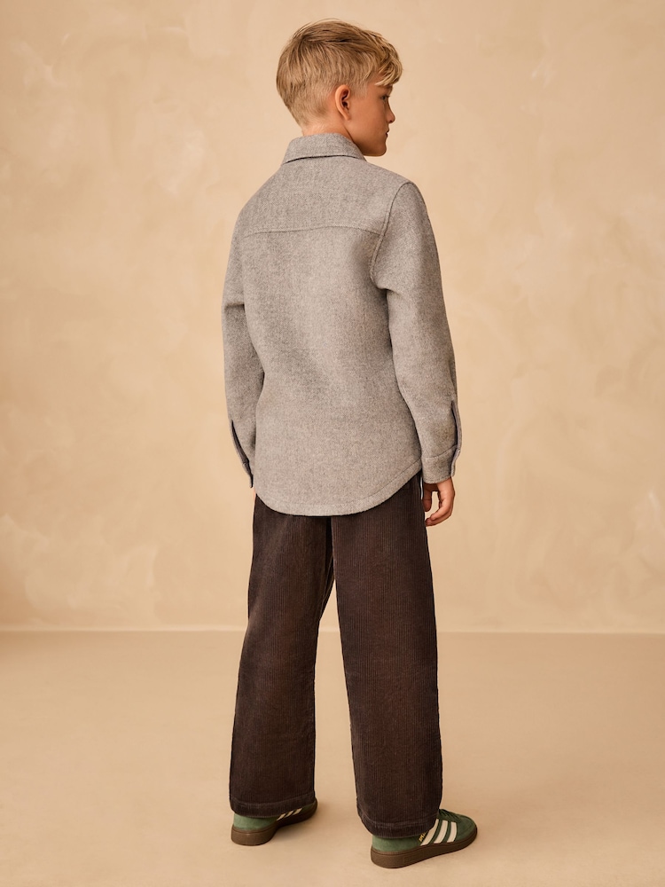 Charcoal Grey Wide Fit Corduroy Pull On Trousers (3-16yrs) - Image 2 of 8