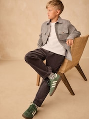 Charcoal Grey Wide Fit Corduroy Pull On Trousers (3-16yrs) - Image 3 of 8