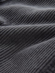 Charcoal Grey Wide Fit Corduroy Pull On Trousers (3-16yrs) - Image 8 of 8