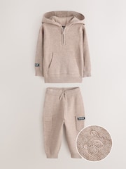 Baker by Ted Baker Knitted Funnel Zip Neck Top and Jogger Set - Image 1 of 7
