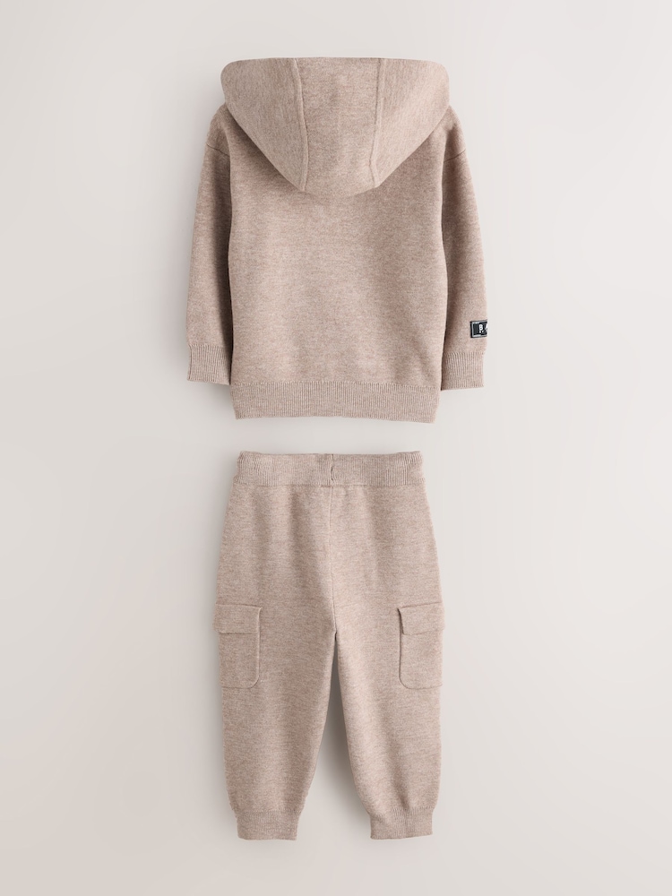 Baker by Ted Baker Knitted Funnel Zip Neck Top and Jogger Set - Image 2 of 7