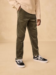 Khaki Green Regular Fit Premium Corduroy Trousers (3-16yrs) - Image 1 of 3