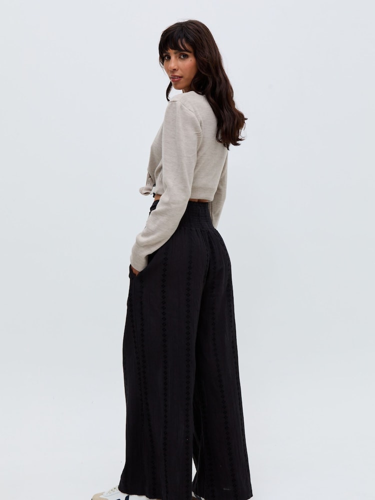 Raffya Black Farrah Trousers - Image 2 of 6