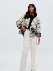 Raffya Black Felicity Quilted 100% Cotton Jacket - Image 1 of 2
