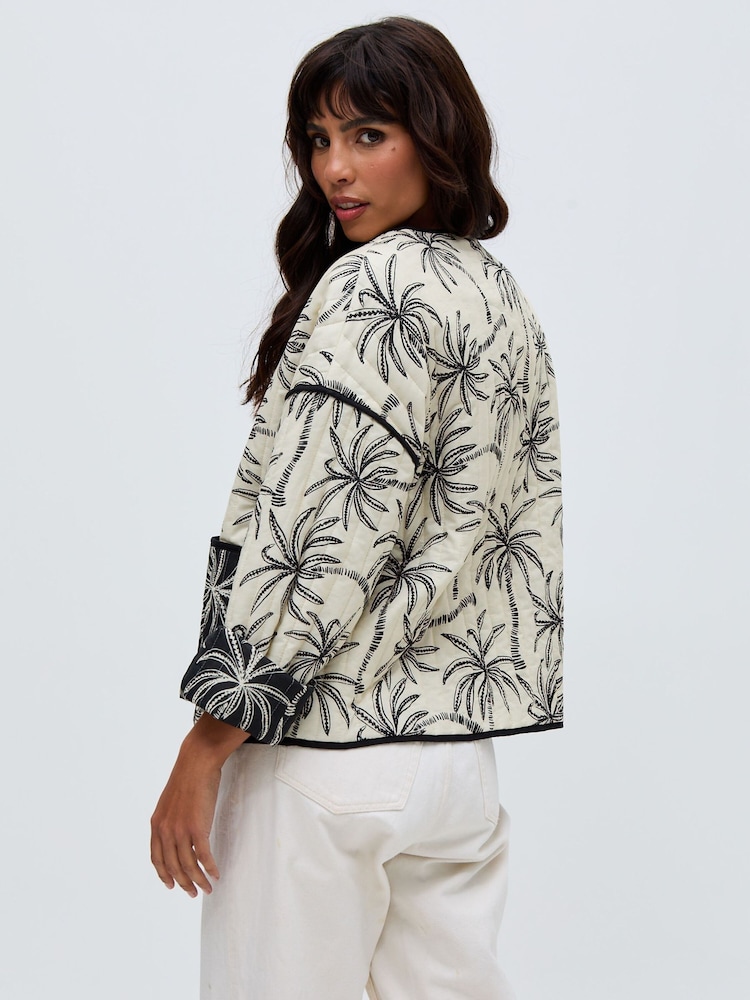 Raffya Black Felicity Quilted 100% Cotton Jacket - Image 2 of 2