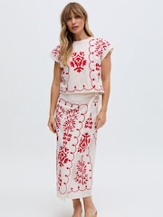 Raffya White 100% Cotton Freya Top - Image 3 of 6