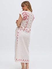 Raffya White 100% Cotton Freya Top - Image 6 of 6