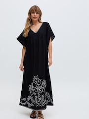 Raffya Grey Candy Tabard 100% Cotton Dress - Image 1 of 1