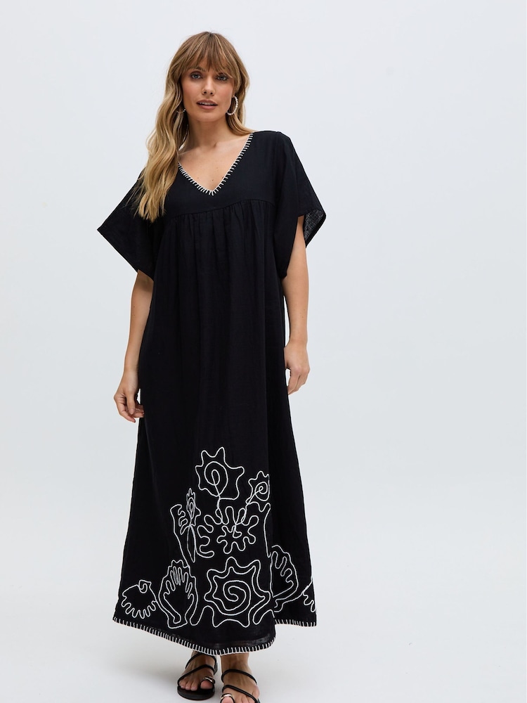 Raffya Grey Candy Tabard 100% Cotton Dress - Image 1 of 1