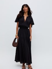 Raffya Black Candice Jaquard Dress - Image 1 of 1