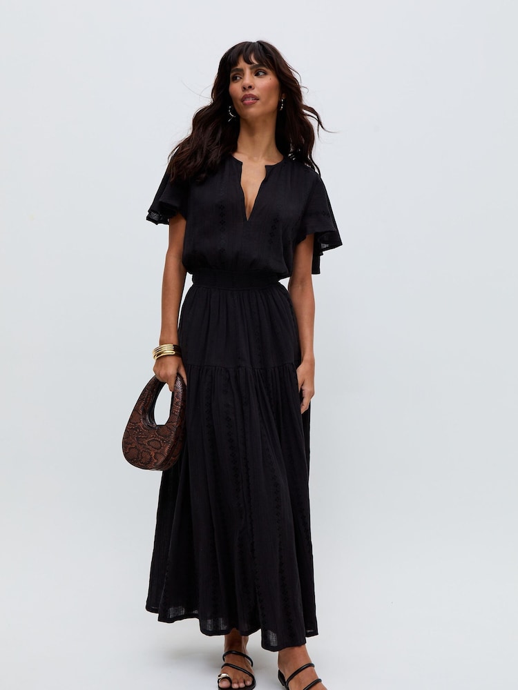 Raffya Black Candice Jaquard Dress - Image 1 of 1