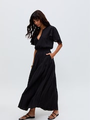 Raffya Black Candice Jaquard Dress - Image 3 of 6