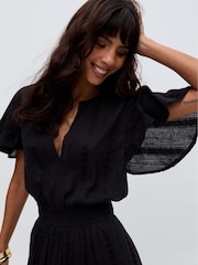 Raffya Black Candice Jaquard Dress - Image 4 of 6