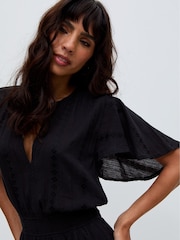Raffya Black Candice Jaquard Dress - Image 5 of 6