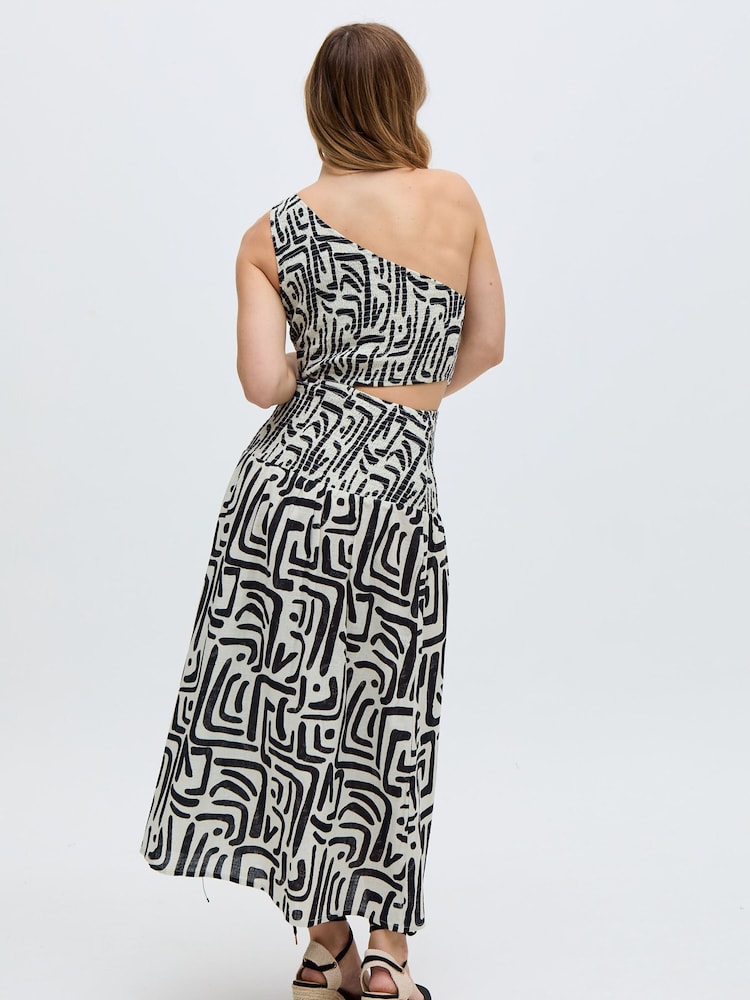 Raffya Black Jazz 100% Cotton Dress - Image 2 of 6