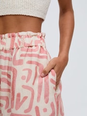 Raffya Cream Pop Printed Co-Ord Trousers - Image 6 of 6
