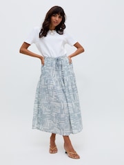 Raffya Bonnie Printed Co-Ord Skirt - Imagen 4 de 6