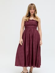 Raffya Red Annie Jaquard Dress - Image 3 of 5