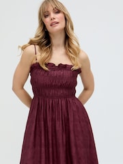 Raffya Red Annie Jaquard Dress - Image 4 of 5