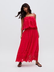 Raffya Red Mirella Co-Ord Cami Top - Image 5 of 5