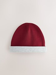 Baker by Ted Baker Burgundy Red/Grey Romper and Reversible Hat - Bild 9 von 9
