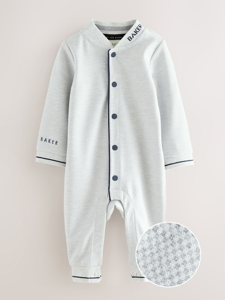Baker by Ted Baker Strukturierter Strampler, Grau - Bild 2 von 7